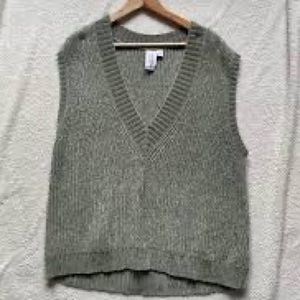 oversized collusion mint green sweater vest ✨like new✨ sz10